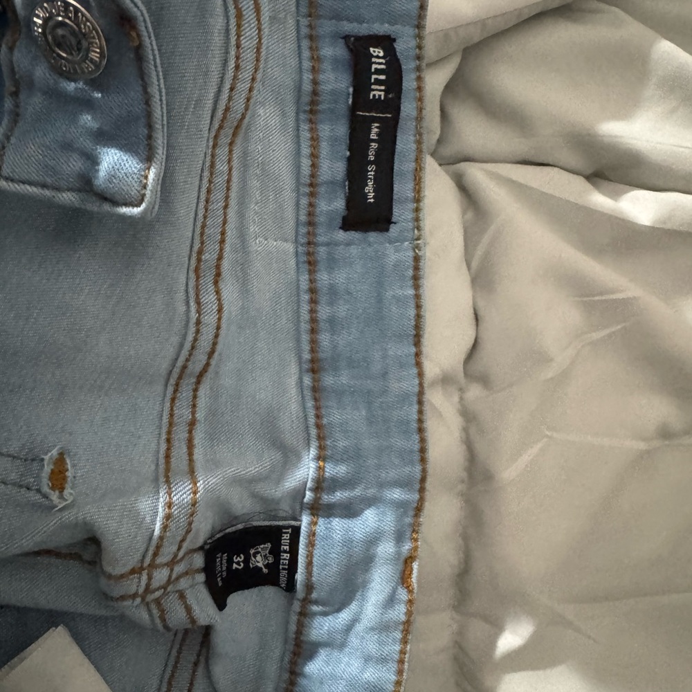 True Religion Blue Straight Leg Jeans Timeless Style